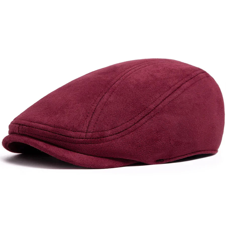 Chapeau Bloom™ Klassiek en suède gris de la marque Danoir Paris, vue de face avec détail du design élégant.