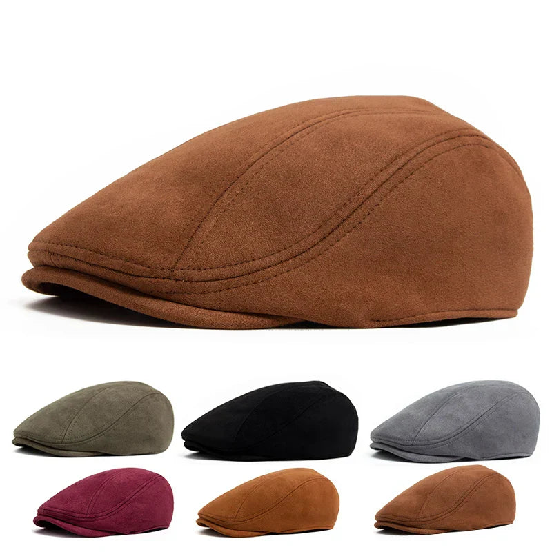 Chapeau Bloom™ Klassiek en suède gris de Danoir Paris, avec bord large et design élégant pour homme.