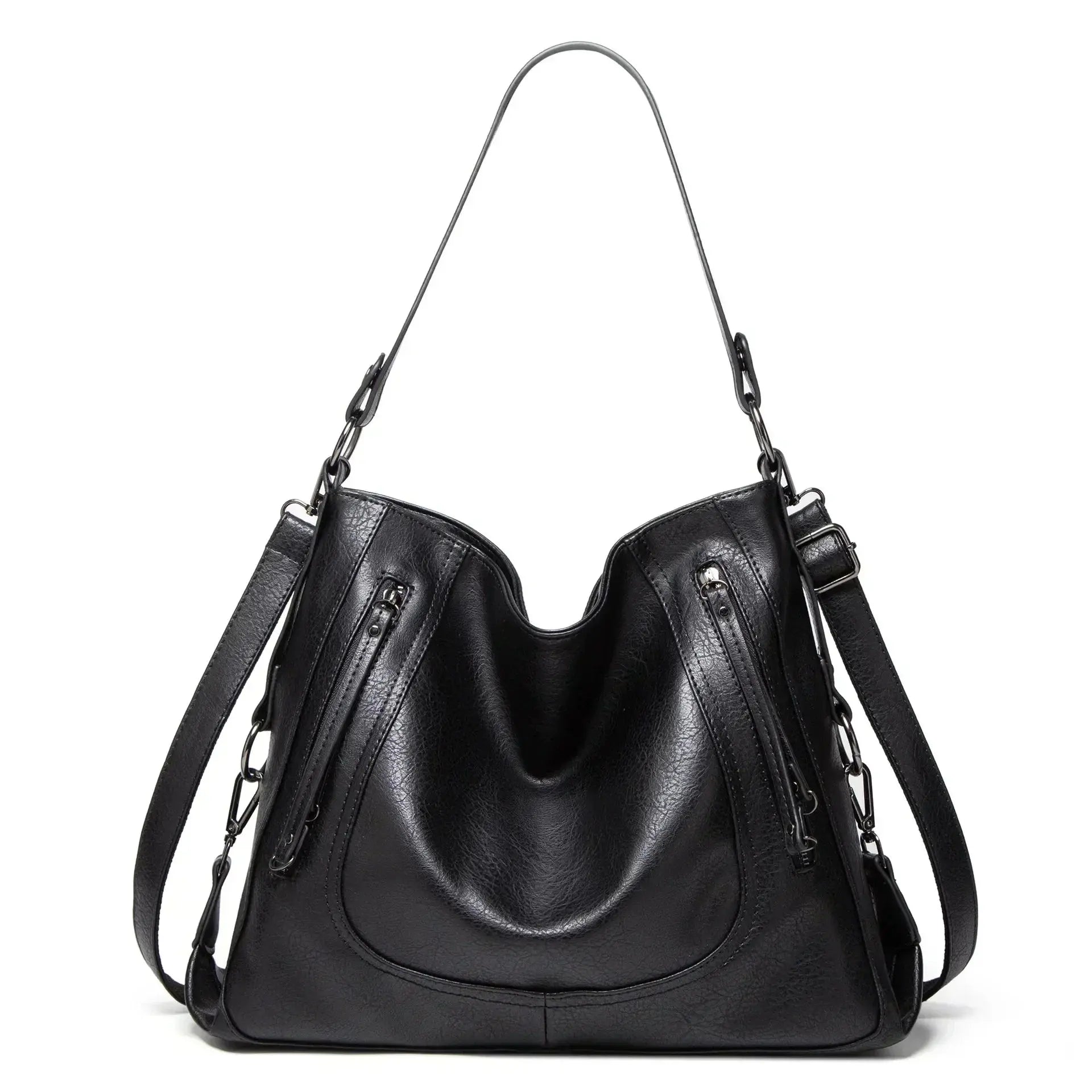 Sac élégant quotidien Nora de Danoir Paris en gris, avec bandoulière, pour un style pratique et sophistiqué.