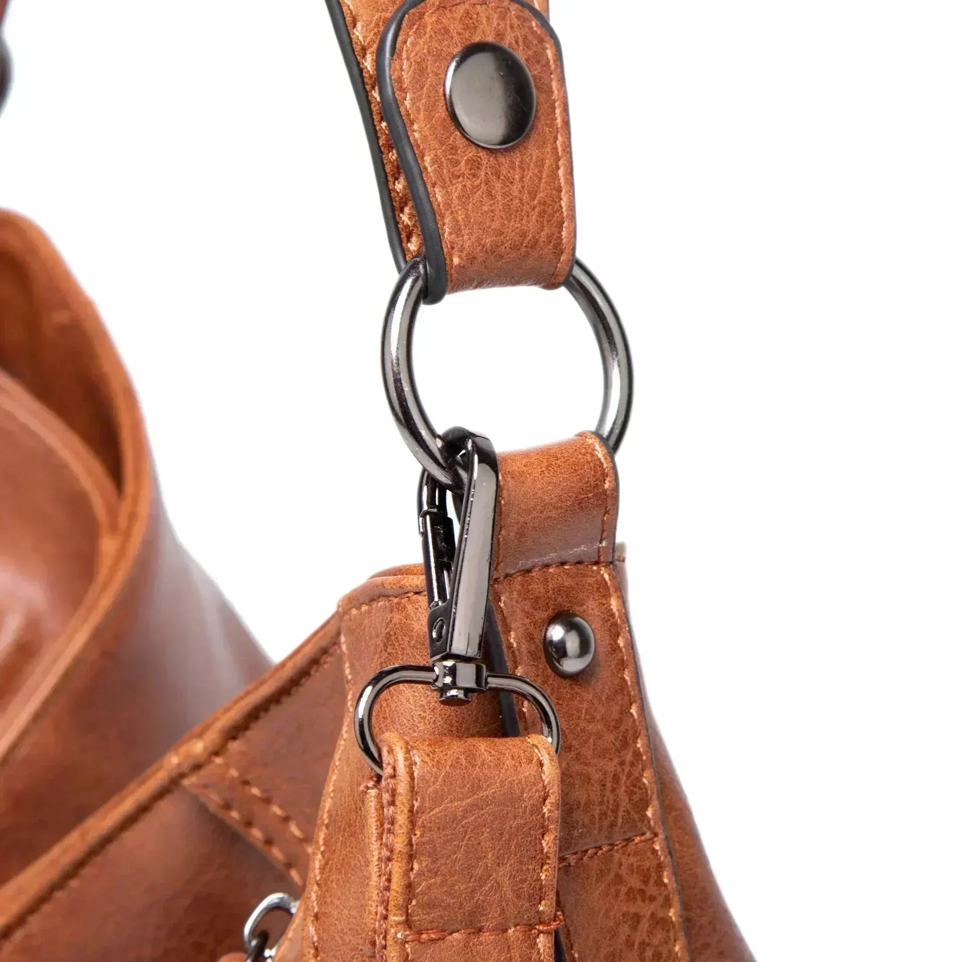 Sac Nora Danoir Paris en gris, sac élégant quotidien avec poignées, idéal pour un usage pratique et stylé.