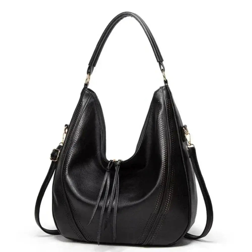 Sac vintage Danoir Paris Anya en gris, sac à main intemporel et polyvalent avec finition élégante.