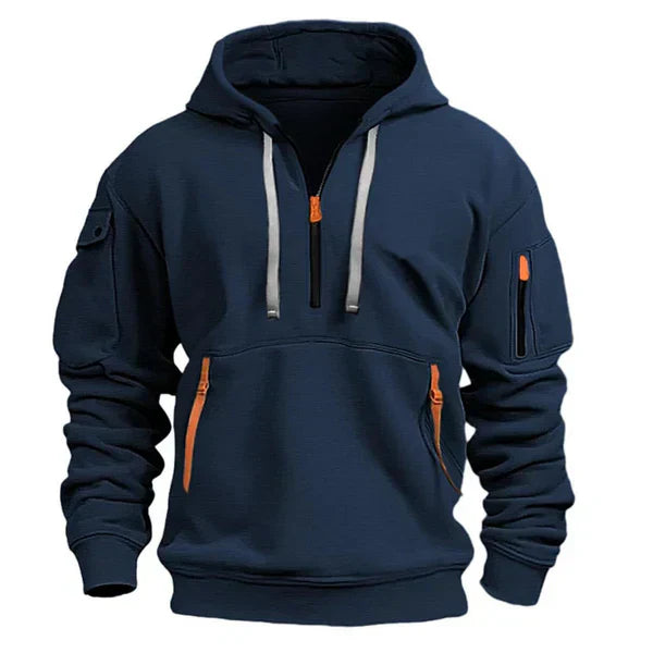 Hoodie chaud et confortable Danoir Paris en gris clair, doux tissu et coupe décontractée, idéal pour le confort au quotidien.