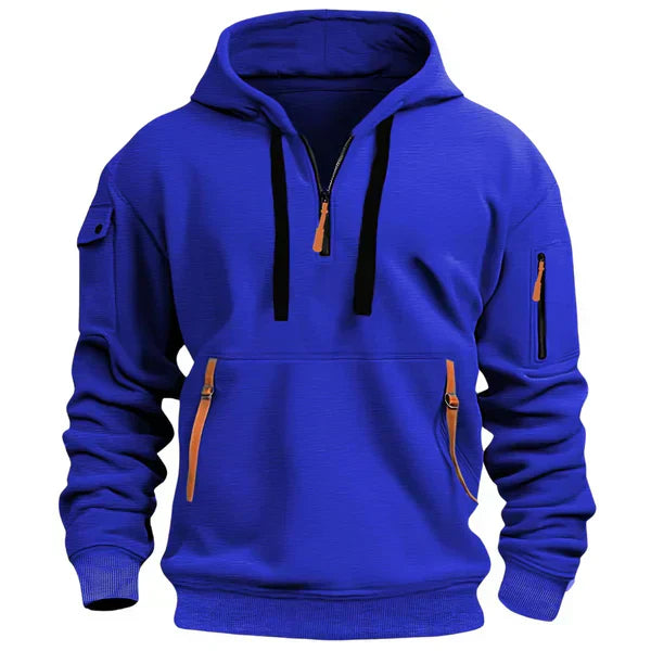 Hoodie chaud et confortable Danoir Paris en gris clair, tissu doux et look décontracté pour un style décontracté.