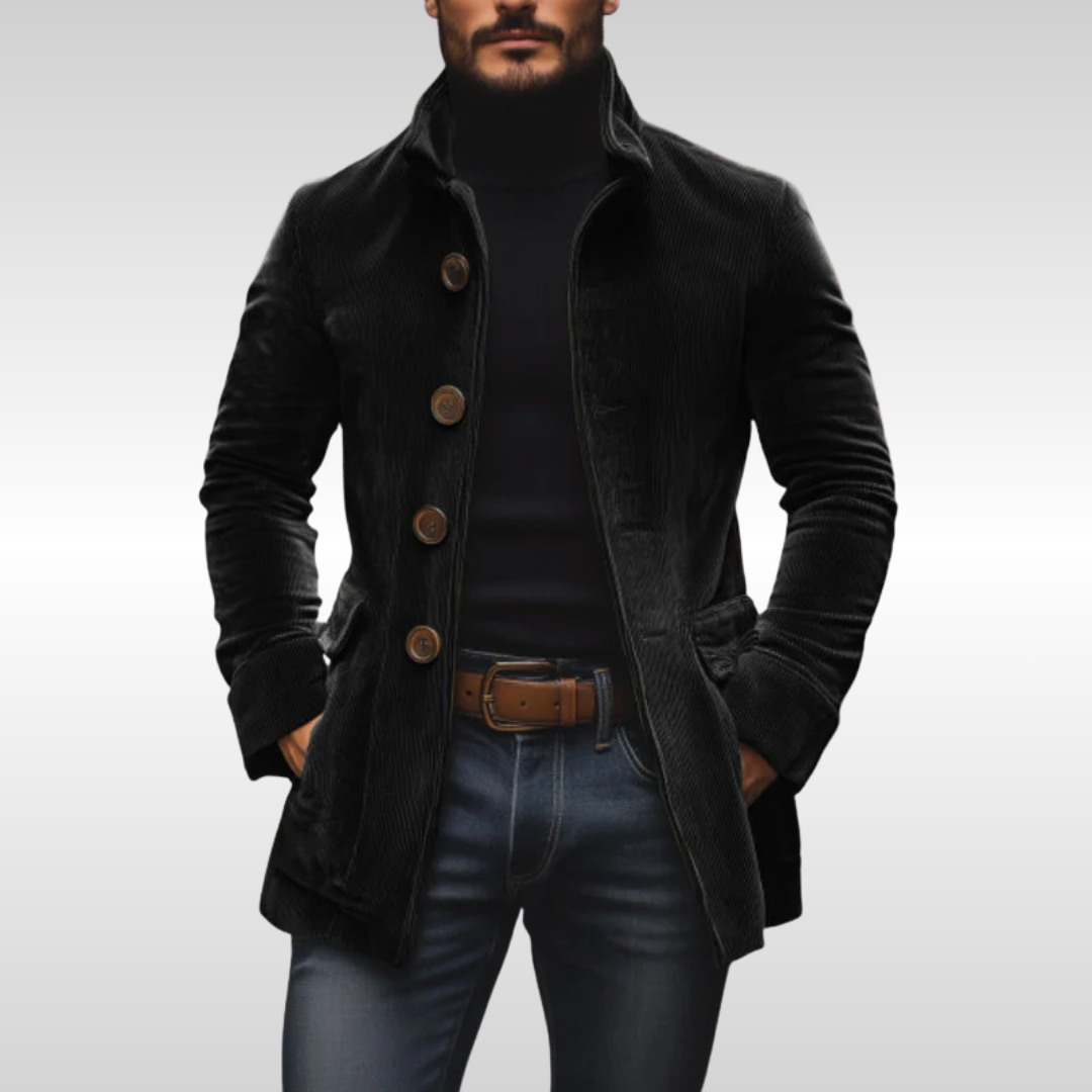 Veste en velours côtelé gris Danoir Paris pour femme, détail du tissu et coupe élégante visible dans l'image.