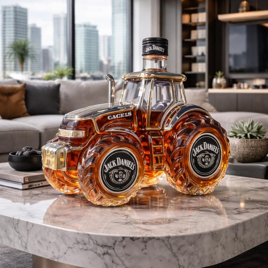 Carafe à whisky Danoir Paris Édition spéciale Traktor avec design élégant pour servir le whisky.