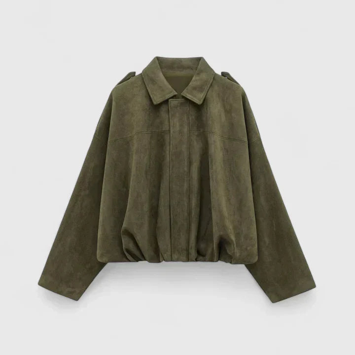 Veste confortable Danoir Paris Chrystiah en rouge, coupe ajustée et douce, idéale pour un style décontracté.