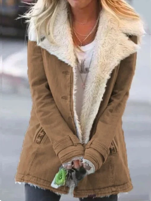 Veste élégante Danoir Paris Jaz en vert armée, veste doublée douillette pour un style chic et confortable.