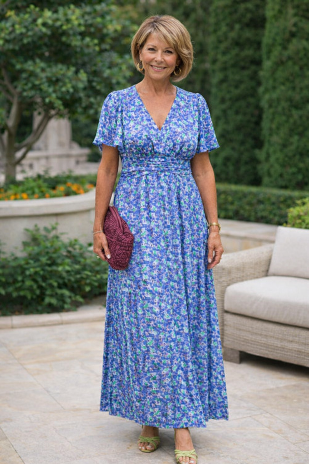 Robe d'été confortable Danoir Paris Alice de couleur orange, légère et fluide, portée par-dessus une tenue estivale.