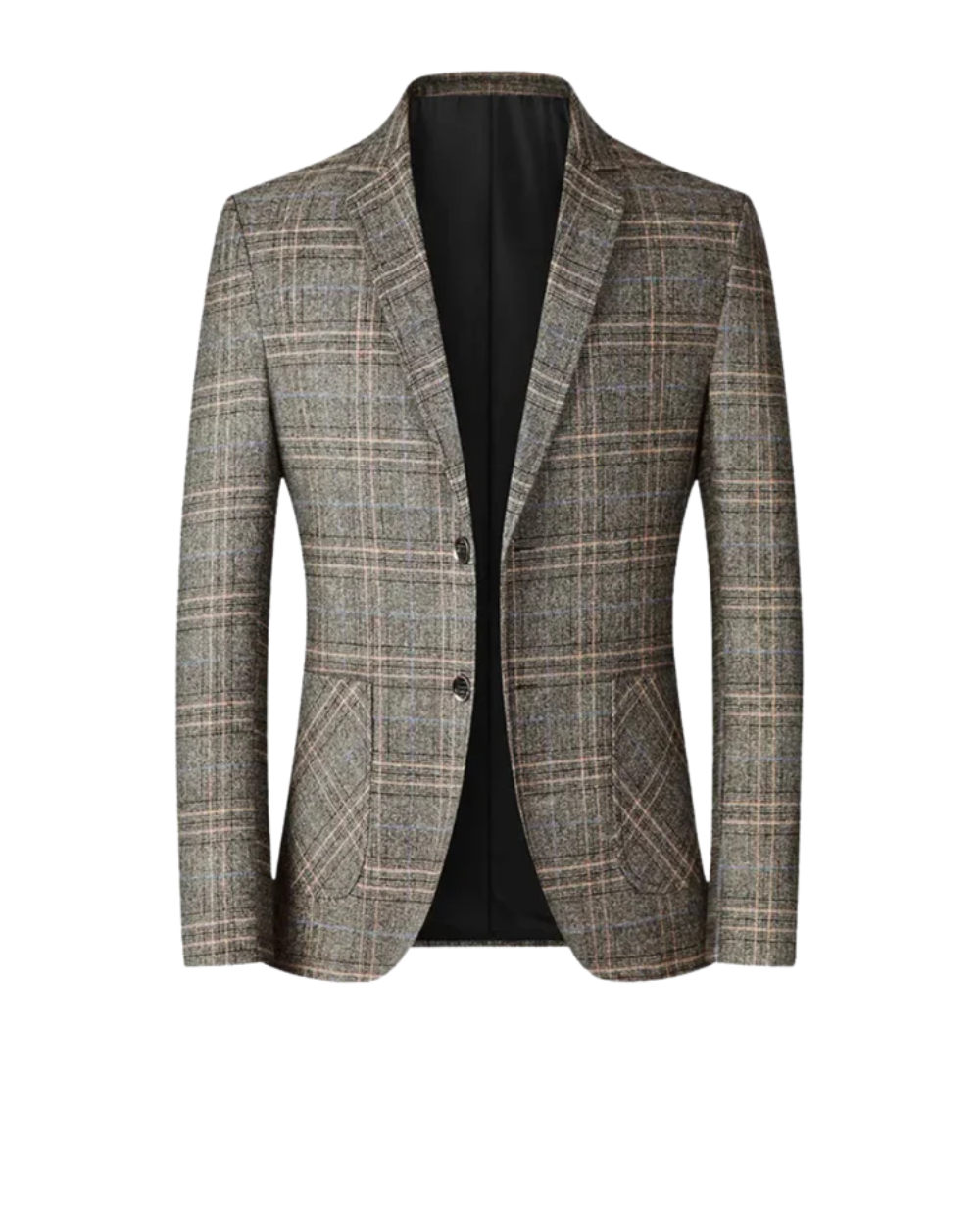 Blazer texturé pour hommes de Danoir Paris, veste kaki élégante, coupe moderne et détail de tissu sophistiqué.