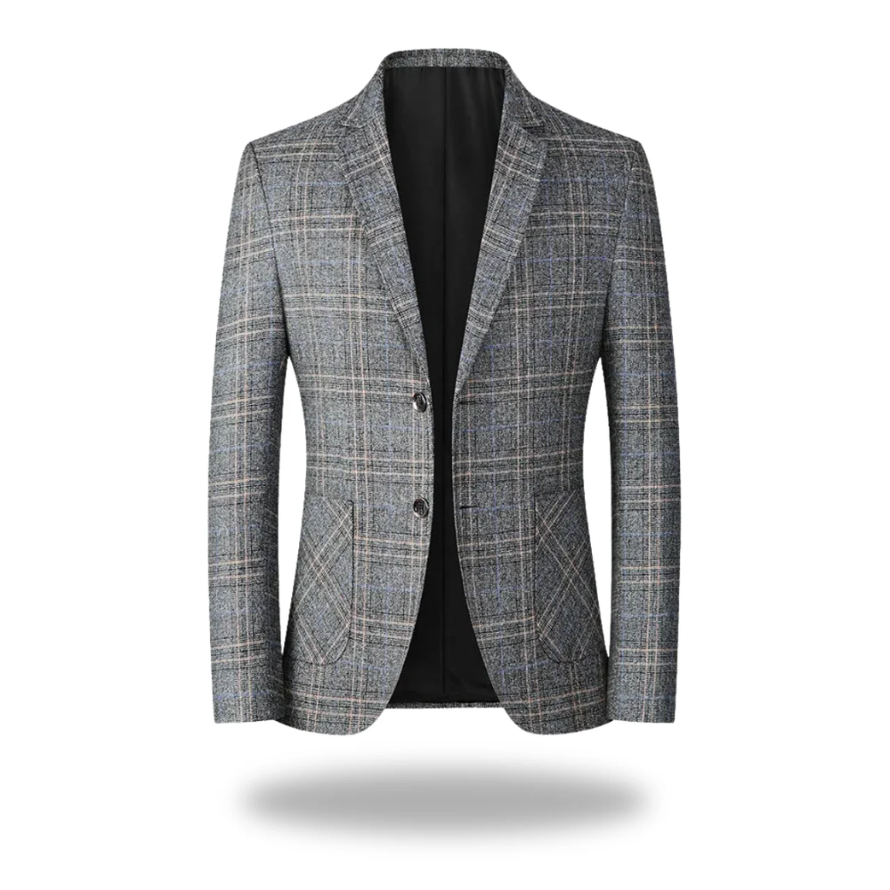 Veste blazer texturée pour hommes de Danoir Paris, couleur kaki, avec coupe élégante et détails modernes.
