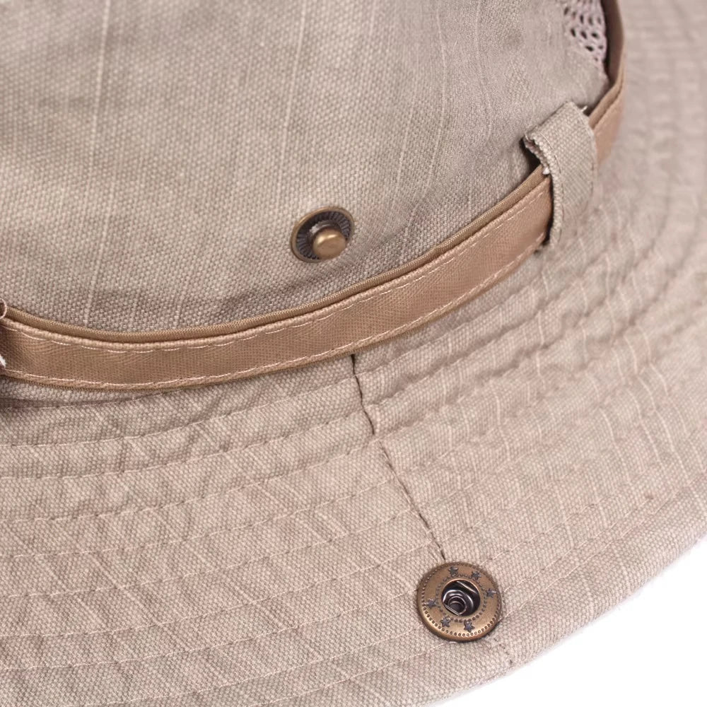 Chapeau d'extérieur respirant Bloom ™ de Danoir Paris en khaki, idéal pour la protection solaire et le style en plein air.