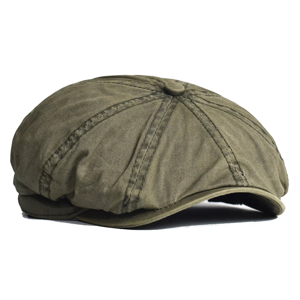 Chapeau vintage en coton léger Bloom™ de Danoir Paris, couleur vert clair, avec design élégant et tissu doux.