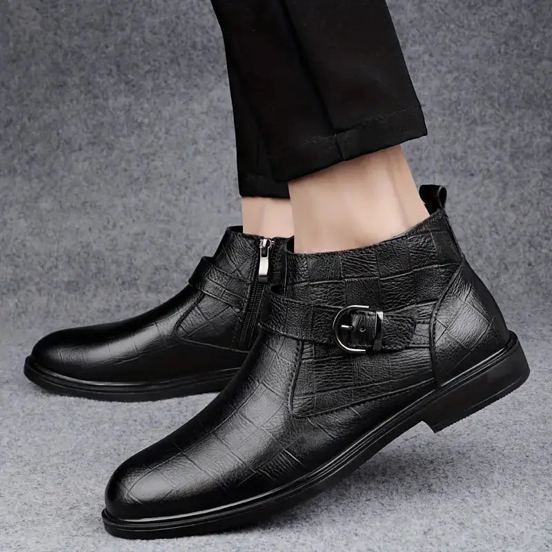 Bottines en cuir marron Jackson de Danoir Paris, pointure 37,5, avec semelle robuste et design élégant.