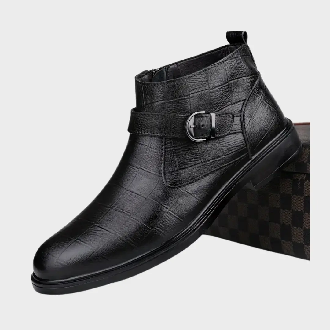 Bottines en cuir marron Jackson de Danoir Paris, pointure 37,5, avec semelle robuste et design élégant.
