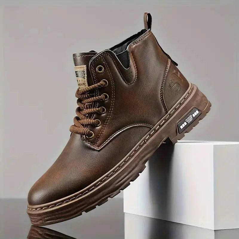 Bottes casual élégantes Danoir Paris Ambrose en marron, pointure 38, montrant le design sophistiqué et la finition élégante.