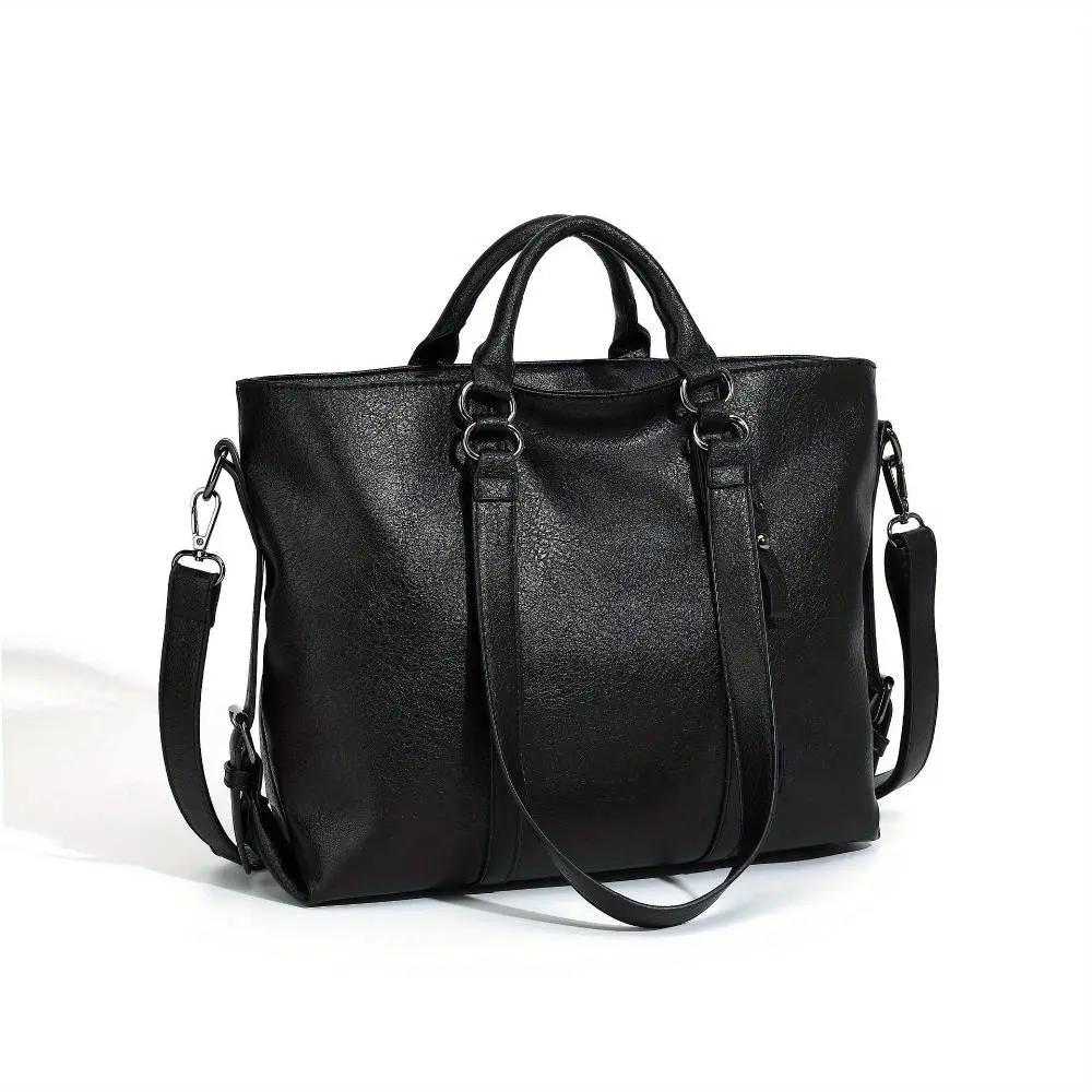 Sac shopper vintage Danoir Paris Bianca en cuir marron avec poignée élégante et design intemporel.