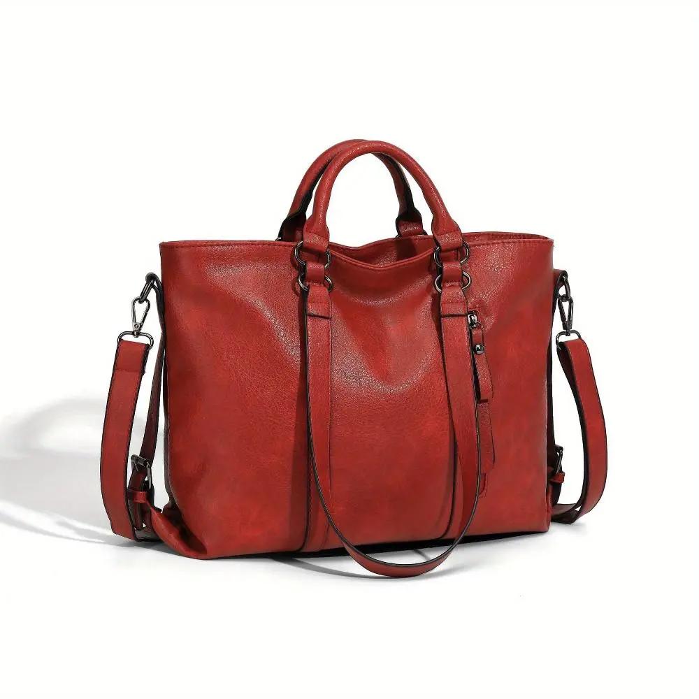 Sac shopper vintage Danoir Paris Bianca en cuir marron, élégant et intemporel avec un design raffiné.