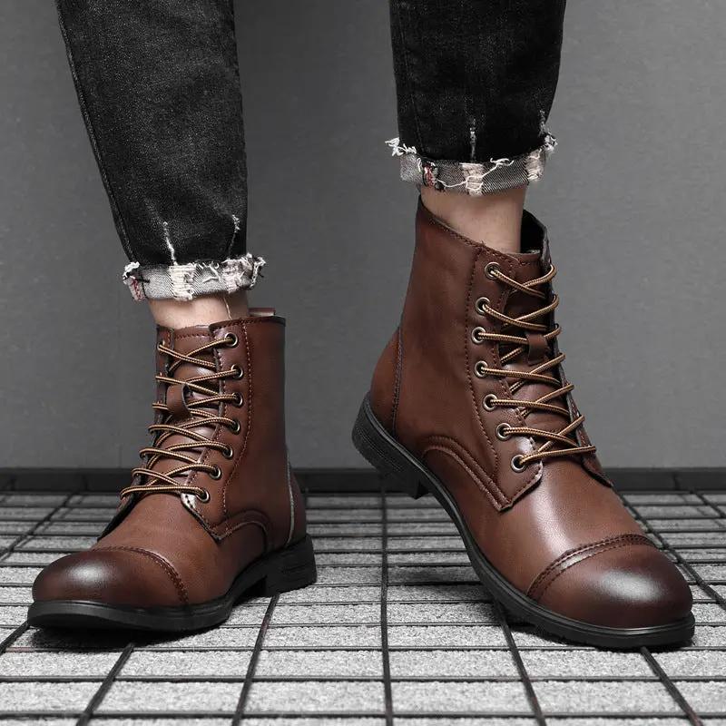 Bottines en similicuir marron châtaigne Morgan de Danoir Paris, taille 38, avec semelle élégante et design tendance.