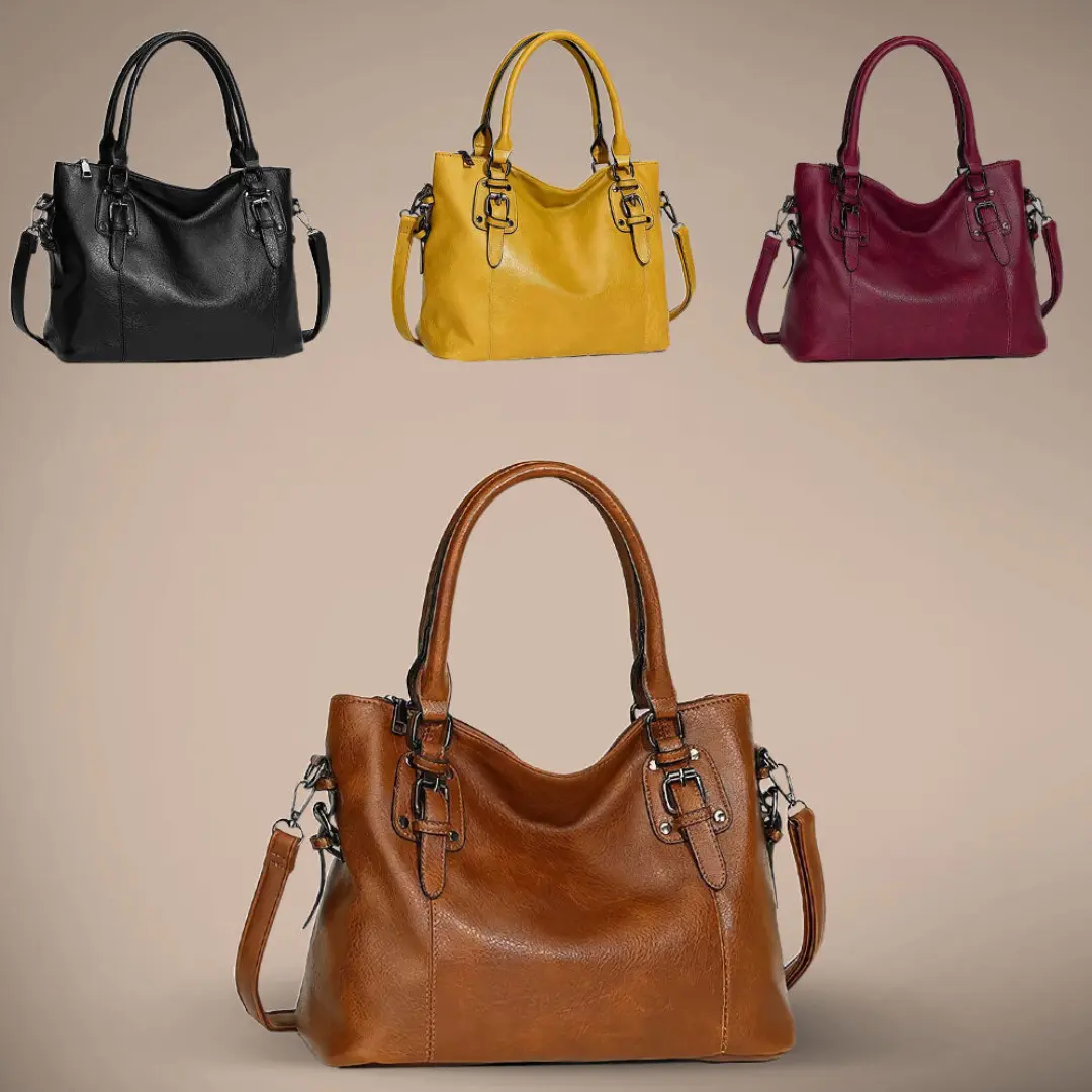 Sac à bandoulière Danoir Paris Elowen en cuir marron, élégant et chic, avec bandoulière ajustable et design sophistiqué.