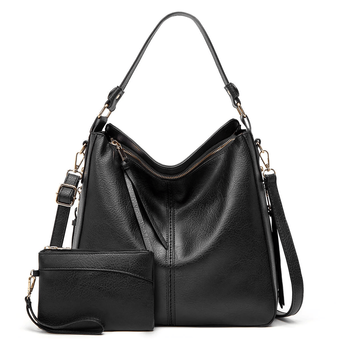 Sac à main en cuir vintage Danoir Paris Étoile de Ville, marron, classique avec poignées et détails élégants.