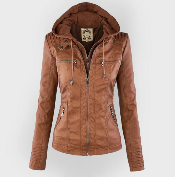 Veste confortable Charlotte Danoir Paris en marron, tissu doux et chaud, style décontracté et élégant.