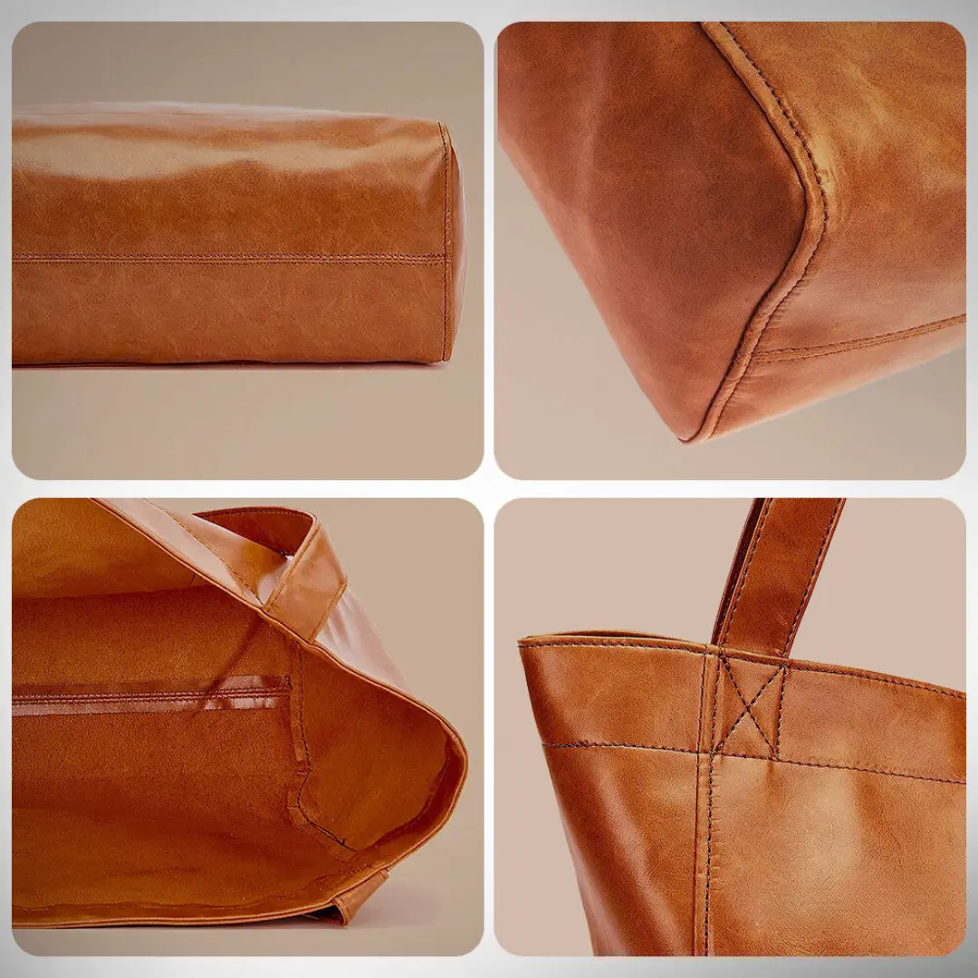 Sac à bandoulière rétro-chic Danoir Paris Seraphina en cuir marron, élégant et tendance, avec détails sophistiqués.