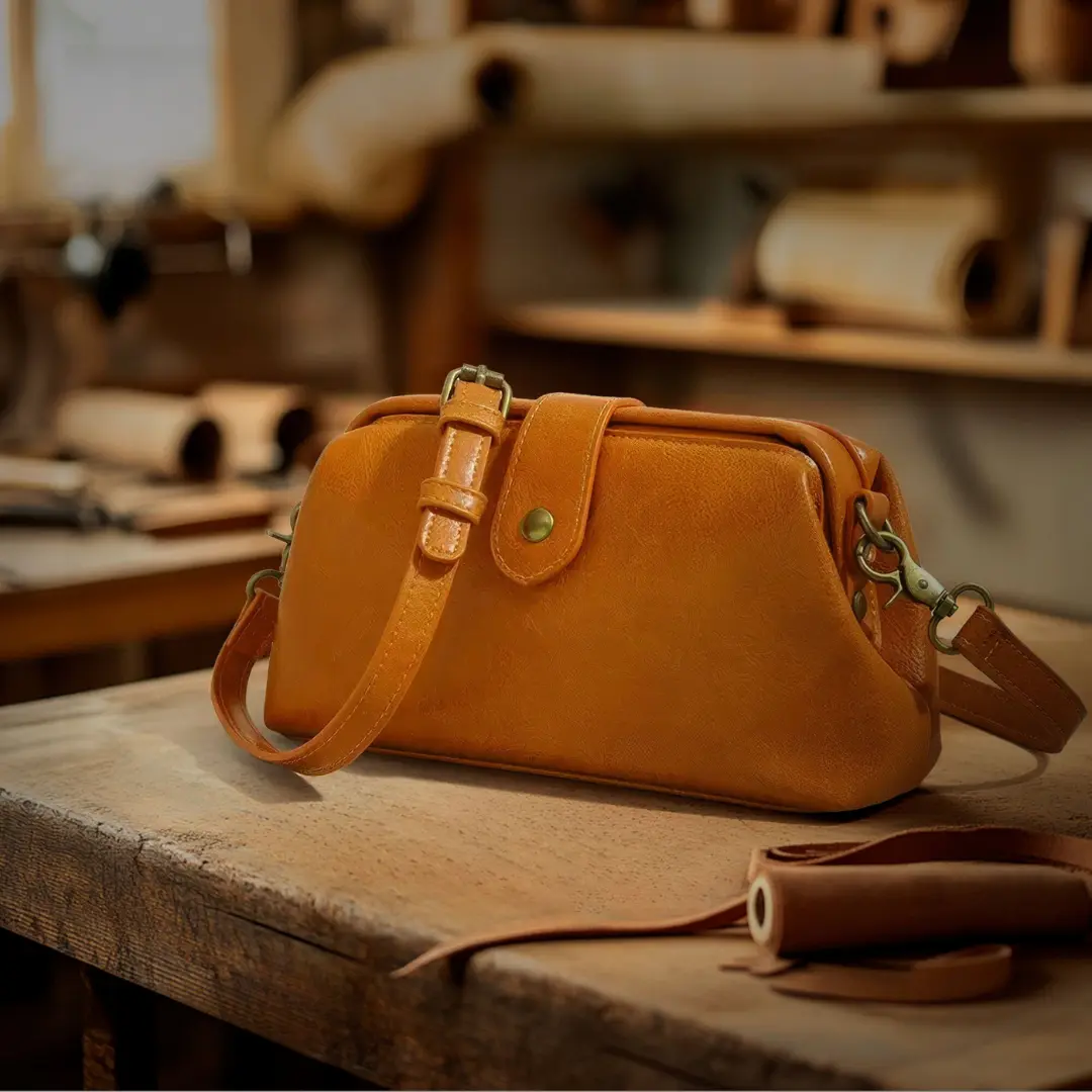 Sac à main pour femmes Velissa de Danoir Paris, en matériau de haute qualité, couleur marron, design élégant et durable