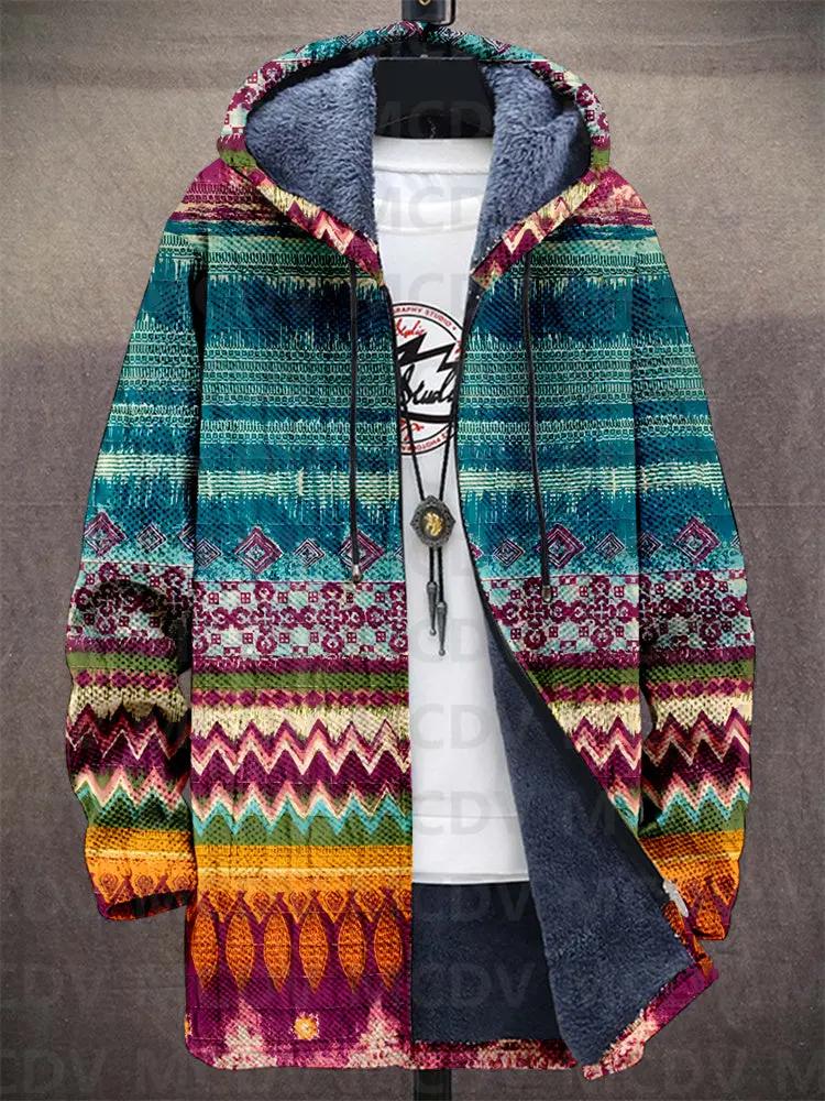 Veste de luxe Jedda de Danoir Paris, inspirée par l'art, avec motifs colorés et détails sophistiqués, vue de face.