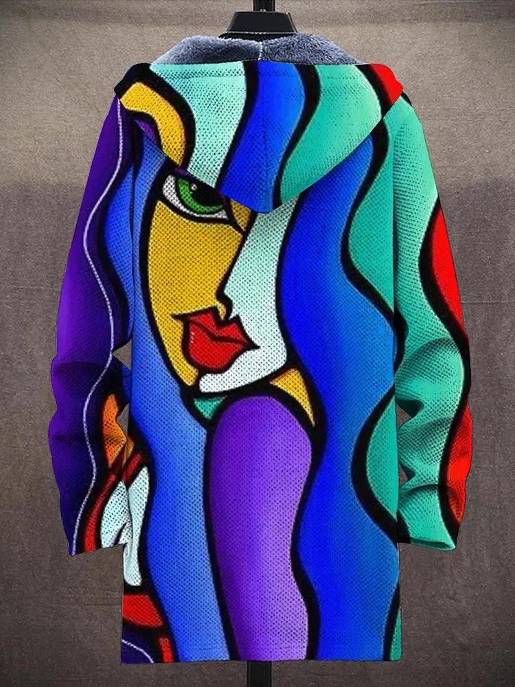 Veste Allira de Danoir Paris, luxe et inspiration artistique, avec motif multicolore visible sur cette veste élégante.