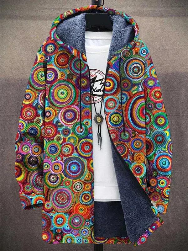 Cardigan de luxe Karri de Danoir Paris, multicolore, inspiré par l'art, avec motif artistique et finition élégante.