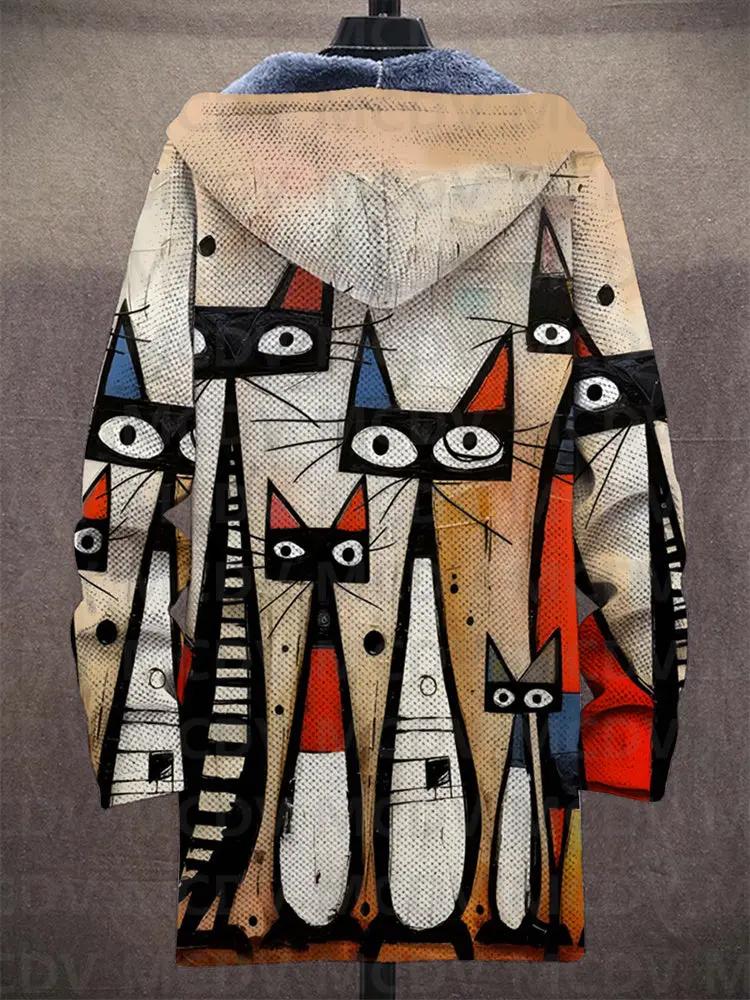 Veste de luxe Kiara de Danoir Paris, multicolore, inspirée par l'art, avec design artistique et détails élégants.