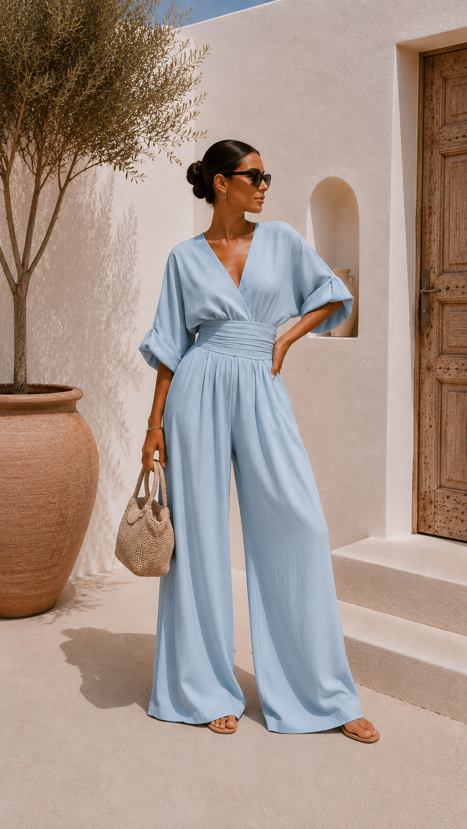 Robe noire Valeria de Danoir Paris en chiffon avec décolleté en V, coupe élégante et fluide.