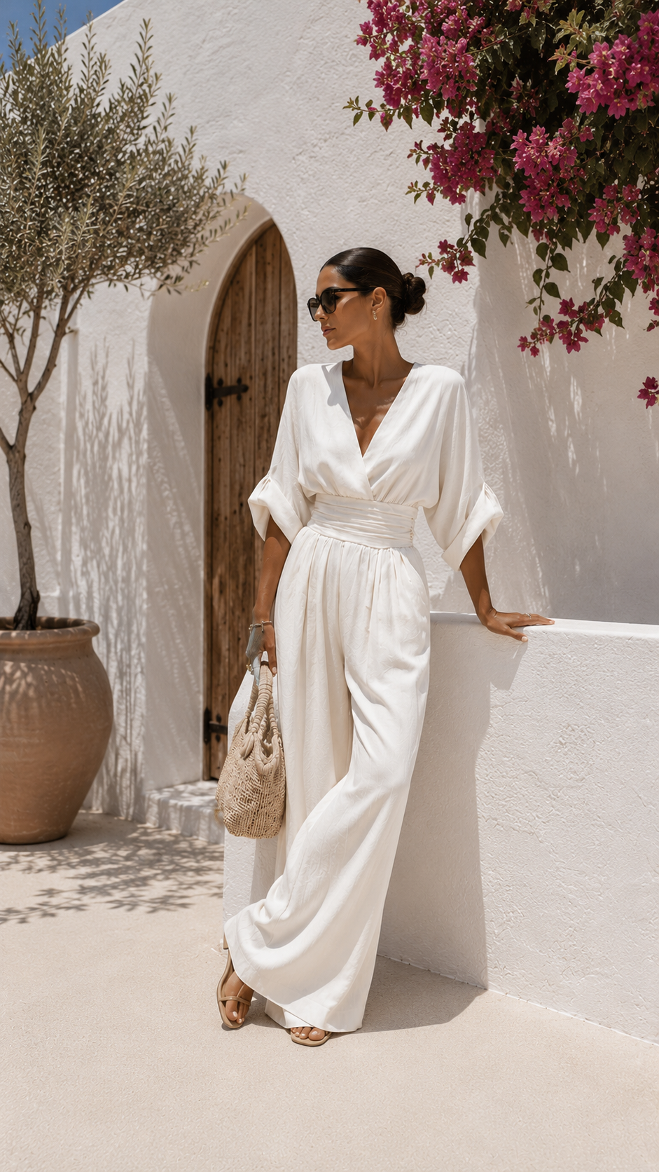 Robe Valeria Danoir Paris en mono chiffon noir avec décolleté en V, vue de face.