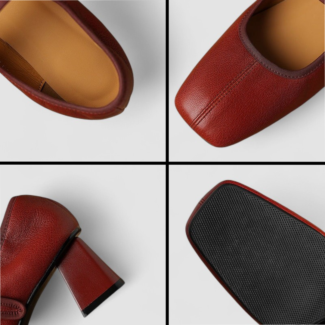 Chaussures pour bébés Capucine™ Danoir Paris, talons élégants noirs avec détails raffinés, parfaits pour occasions spéciales.