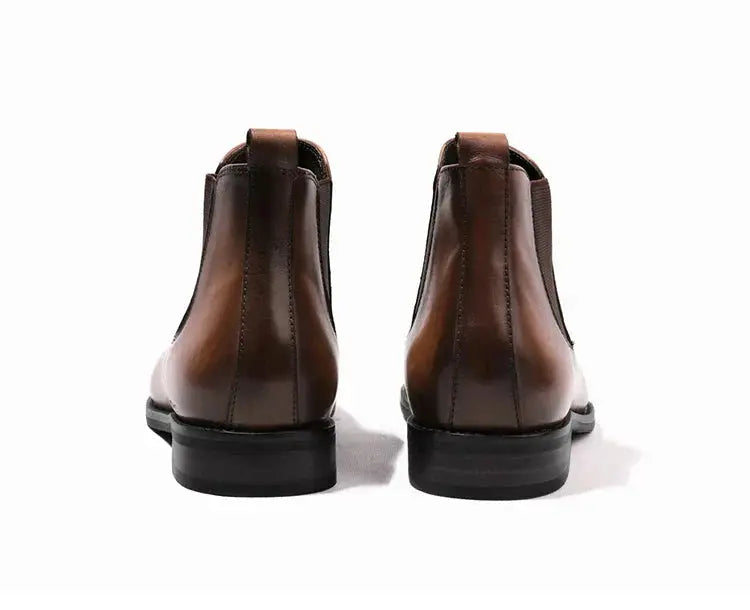 Bottines Chelsea en cuir raffiné Blake™ de Danoir Paris, noir, taille 38, avec semelle en caoutchouc et design élégant.
