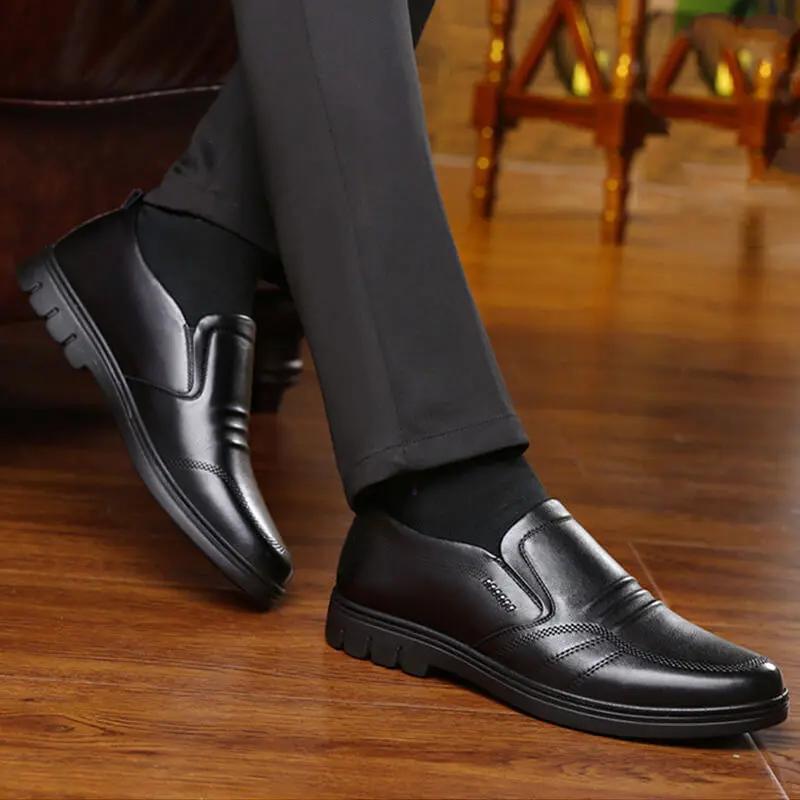 Chaussures de bureau noires Mike™ de Danoir Paris, taille 39, en cuir élégant pour hommes.