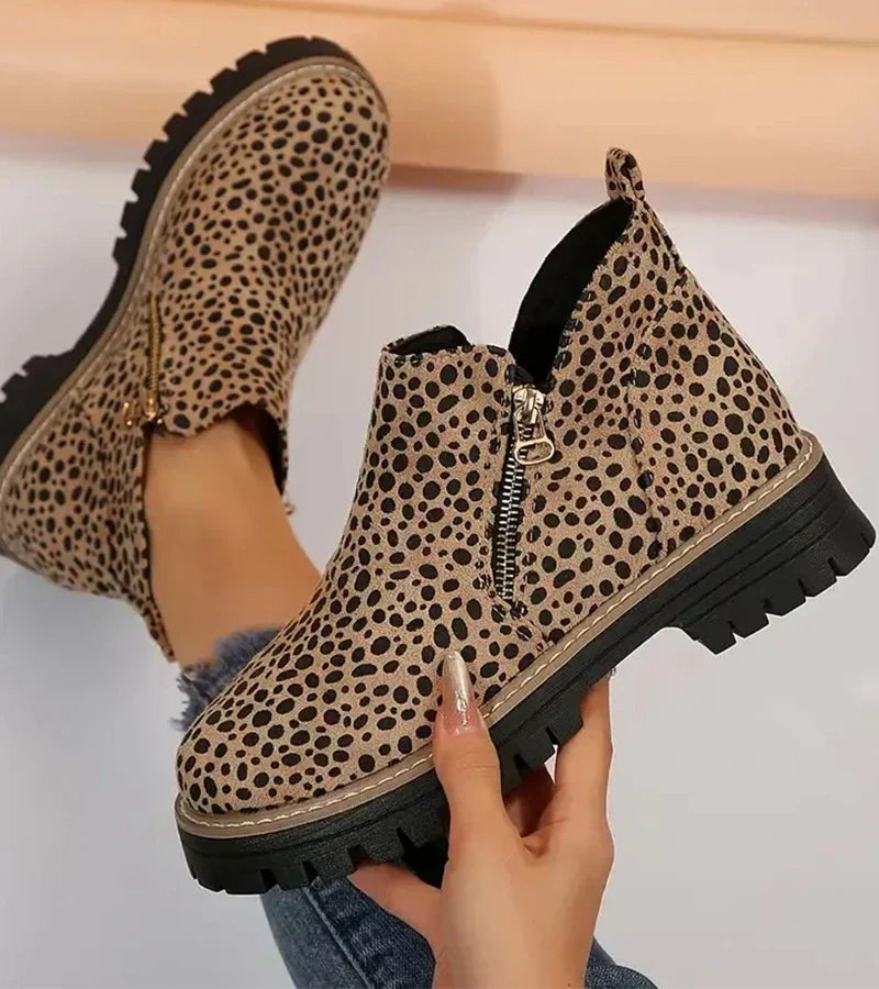 Bottines confort Danoir Paris Alessia en cuir noir lisse, semelle stable et design élégant pour un look chic et confortable