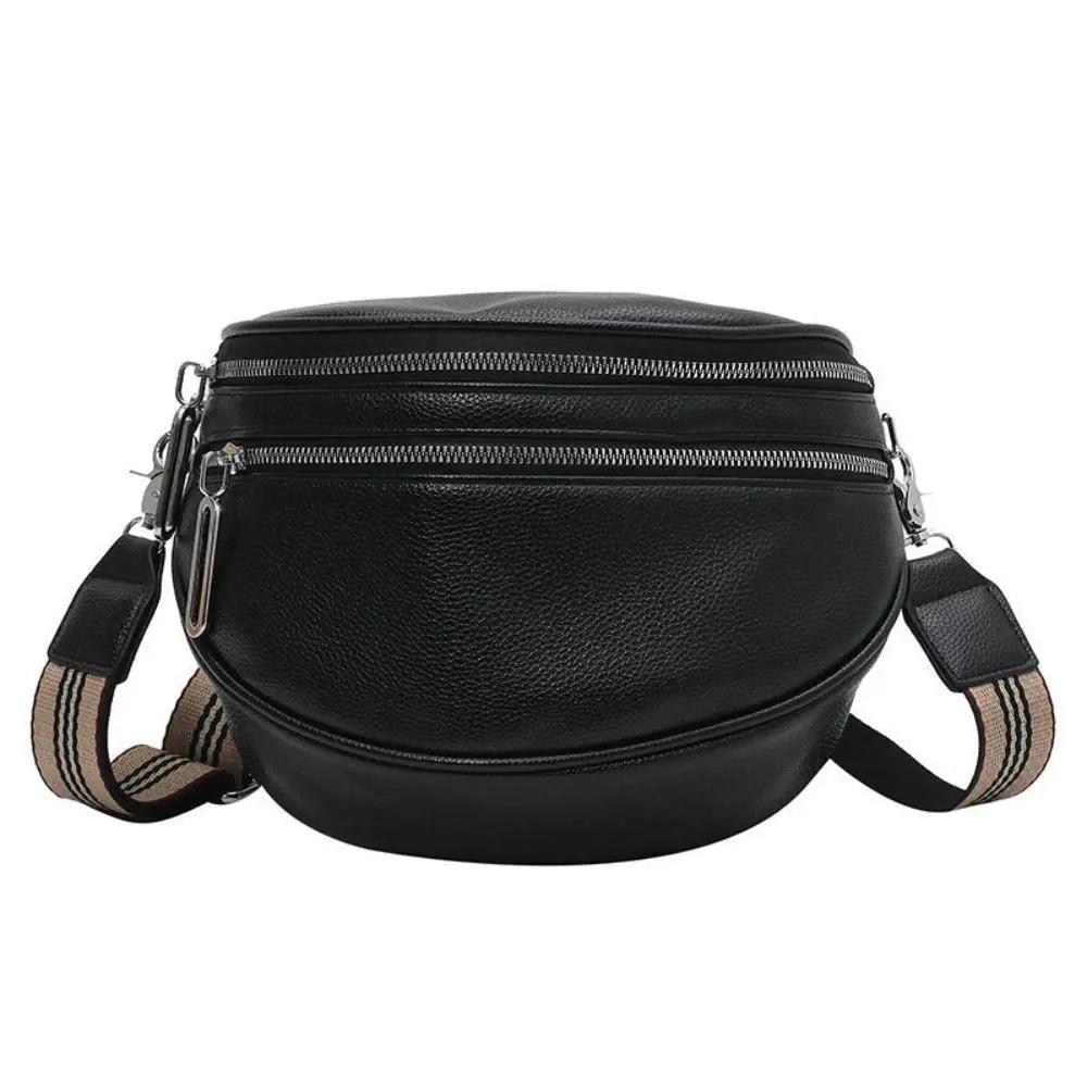 Sac à bandoulière noir Danoir Paris Mira, sac chic et polyvalent avec bandoulière réglable, en cuir élégant.
