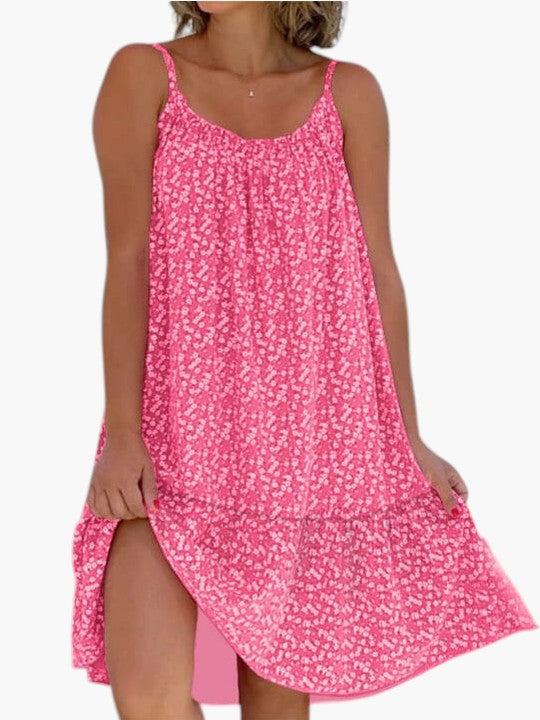 Robe légère Rosalie™ à imprimé délicat de Danoir Paris, tissu fluide et élégant pour un été sans effort.