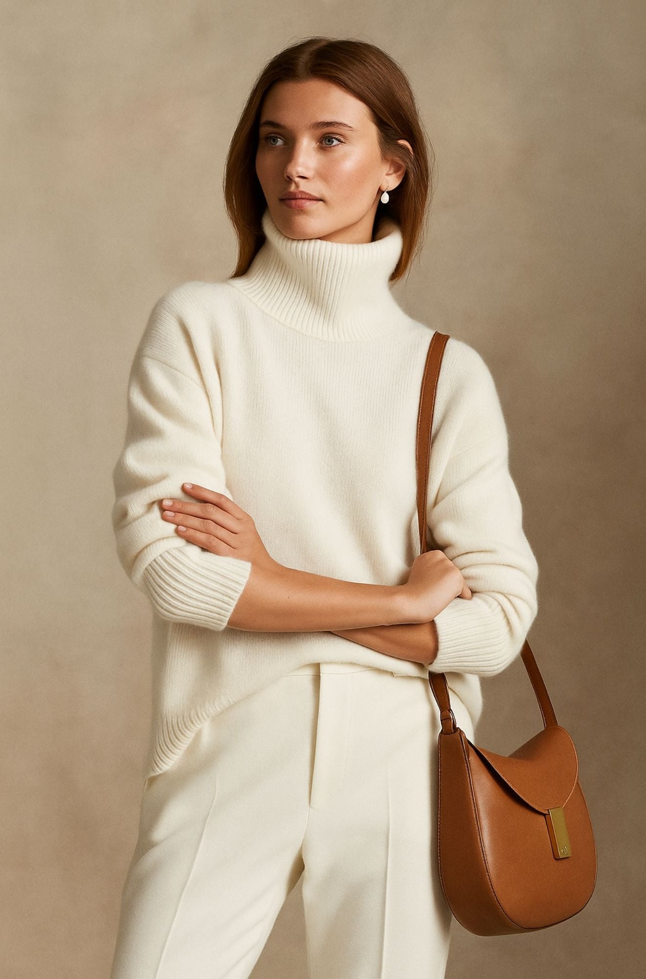 Pull en cachemire noir Danoir Paris avec rosette élégante, douceur et style sophistiqué pour un look chic et confortable.