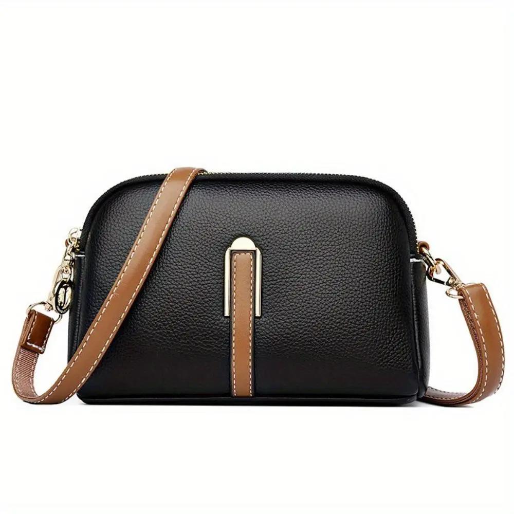 Sac bandoulière noir Danoir Paris Sienna avec design élégant et confort, visible en détail dans l'image.
