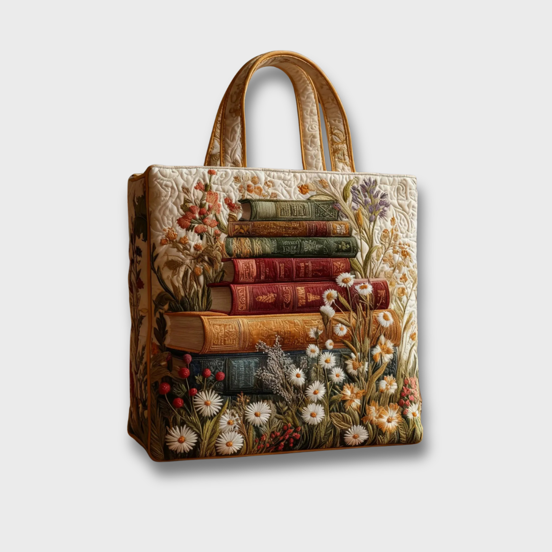 Sac à main Delilah Danoir Paris, borsa en cuir souple et artisanale, avec motif paysage en taille 38x35 cm.