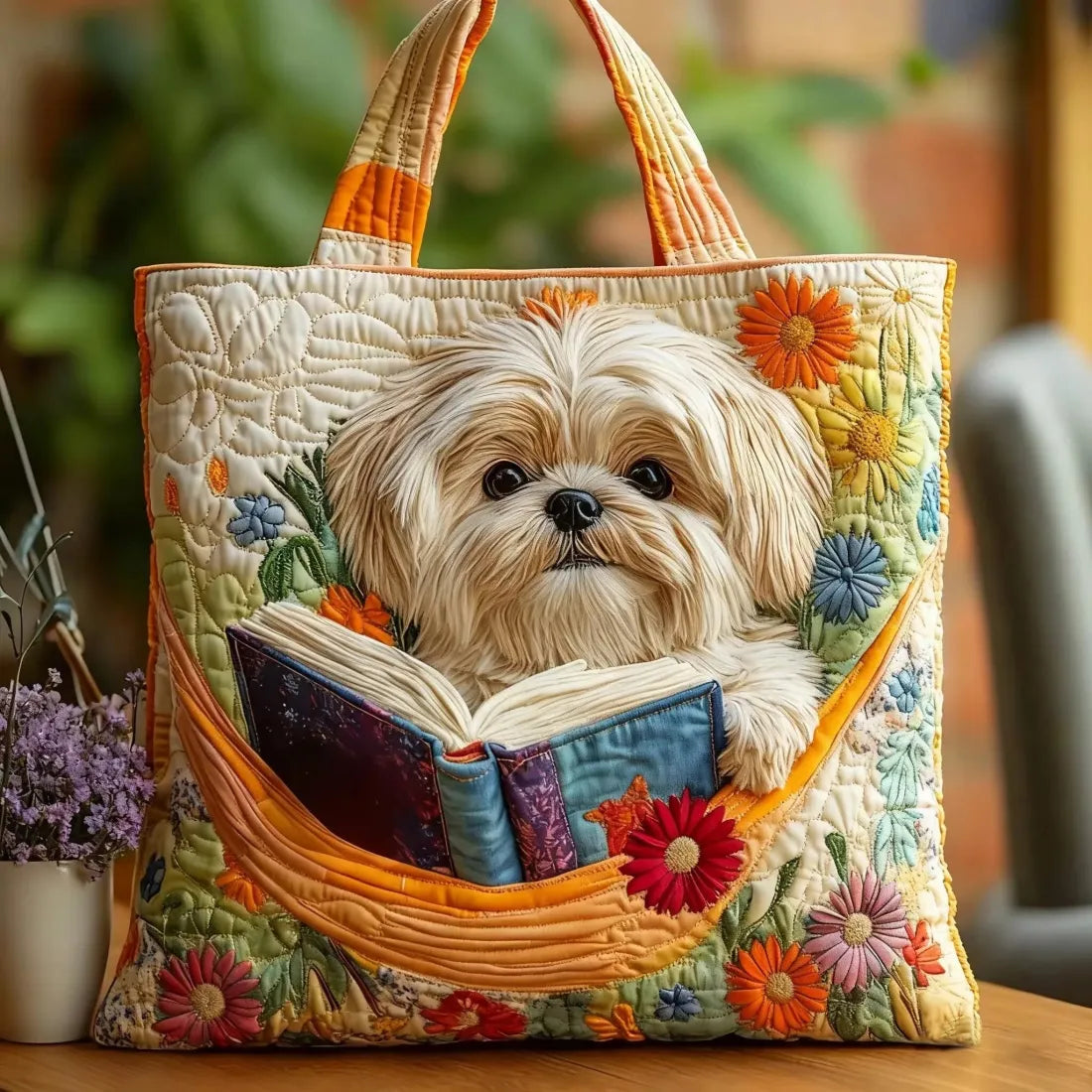 Sac à main Skylar fait main de Danoir Paris, en cuir, avec motif de paysage, dimensions 38x35 cm, style quotidien élégant.