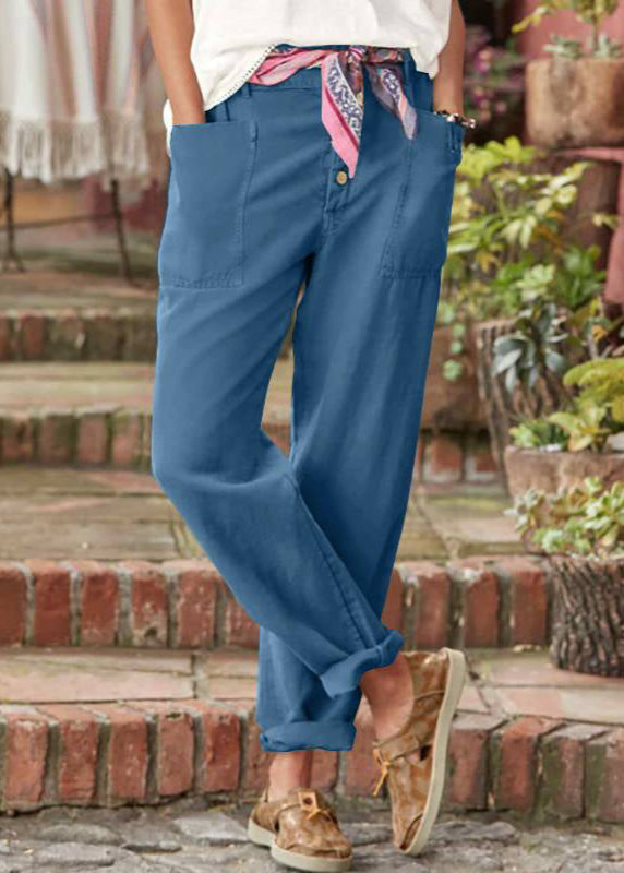 Pantalon élégant rose Danoir Paris Lise, pantalon femme à coupe fluide et tissu chic, porté sur mannequin.