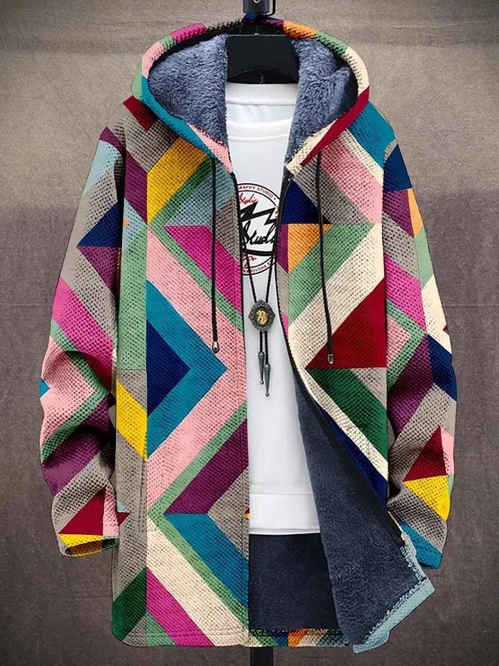 Gilet de luxe Aria de Danoir Paris, inspiré par l'art, en plusieurs couleurs, porté sur mannequin.