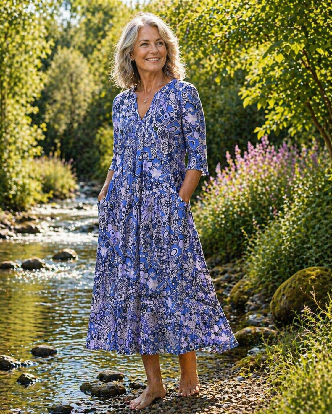 Robe d'été élégante Queenie de Danoir Paris en tissu rouge, avec un design fluide et sophistiqué pour femmes.