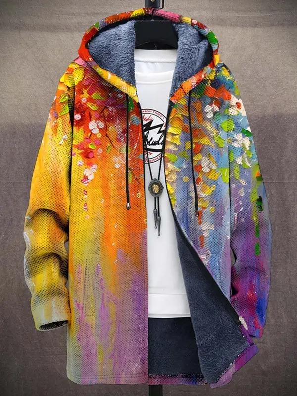 Cardigan de luxe Jindalee de Danoir Paris, inspiré par l'art, avec détails rétro et texture élégante visible sur l'image.