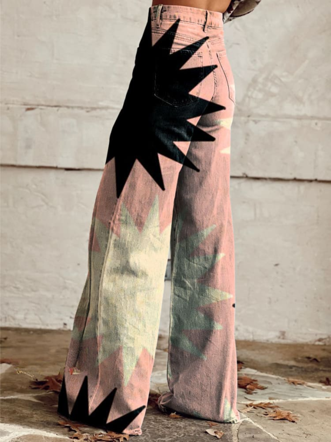 Pantaloni élégants Élodie de Boemia par Danoir Paris, coupe fluide, en tissu léger, couleur rose, taille S 36-38, style chic et confortable.