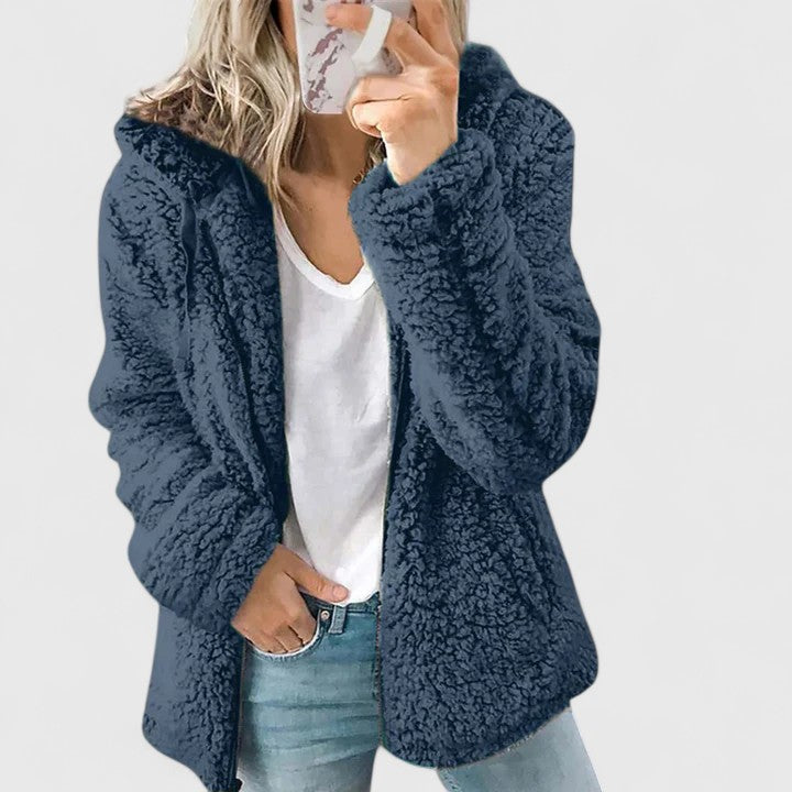 Veste confortable Hylenyahh de Danoir Paris en rose fluo, tissu doux et ajusté, idéale pour un style décontracté.