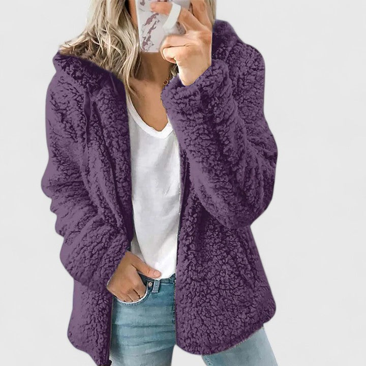 Veste confortable Danoir Paris Hylenyahh en rose fluo, coupe décontractée et style tendance pour un look moderne.